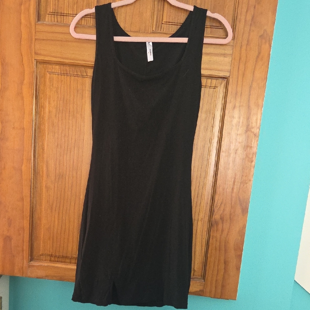 POPILUSH Chic Black Sleeveless Mini Dress